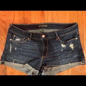 Abercrombie & Fitch Dark Wash Jean Shorts